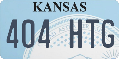 KS license plate 404HTG