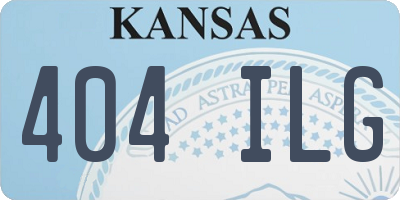 KS license plate 404ILG