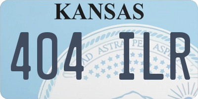 KS license plate 404ILR