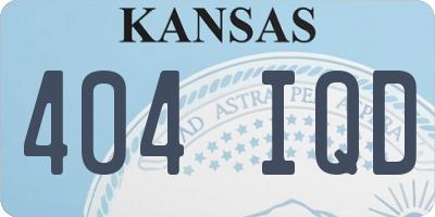 KS license plate 404IQD