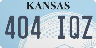 KS license plate 404IQZ