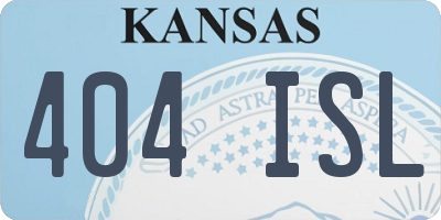KS license plate 404ISL