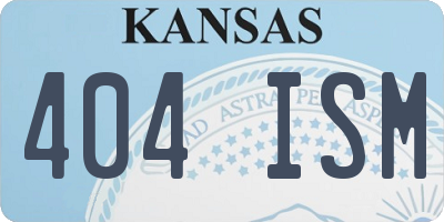 KS license plate 404ISM