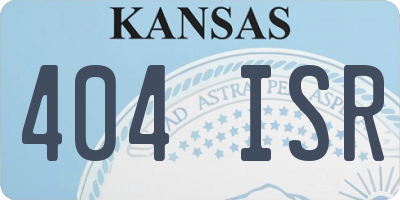 KS license plate 404ISR