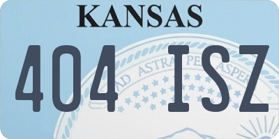 KS license plate 404ISZ