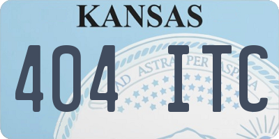 KS license plate 404ITC