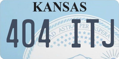 KS license plate 404ITJ