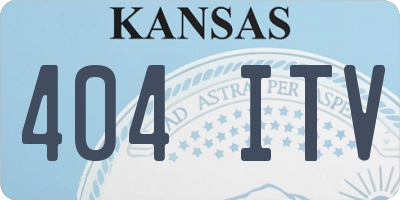 KS license plate 404ITV