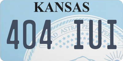 KS license plate 404IUI