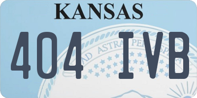 KS license plate 404IVB