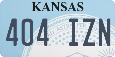 KS license plate 404IZN