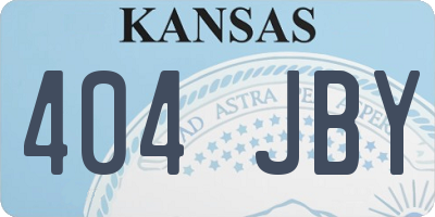 KS license plate 404JBY