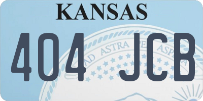 KS license plate 404JCB