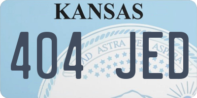 KS license plate 404JED