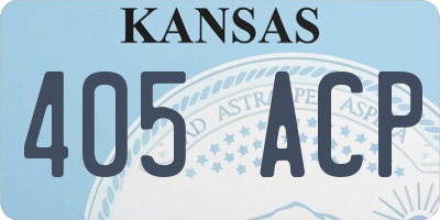 KS license plate 405ACP