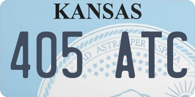 KS license plate 405ATC