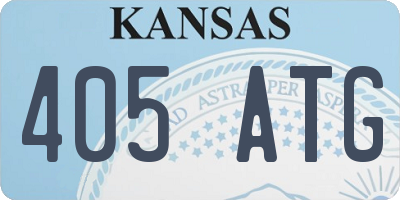 KS license plate 405ATG