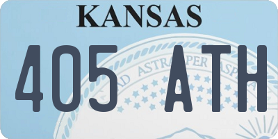 KS license plate 405ATH