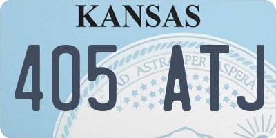 KS license plate 405ATJ