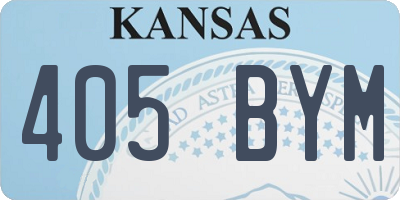 KS license plate 405BYM