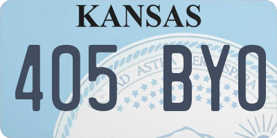 KS license plate 405BYO