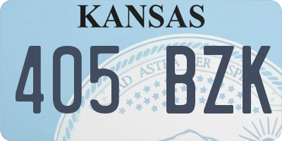KS license plate 405BZK