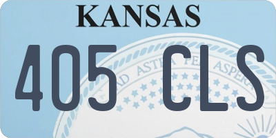 KS license plate 405CLS