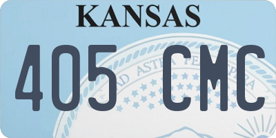 KS license plate 405CMC