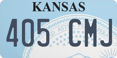 KS license plate 405CMJ