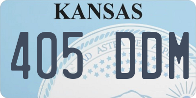 KS license plate 405DDM
