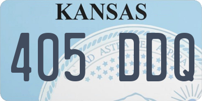 KS license plate 405DDQ