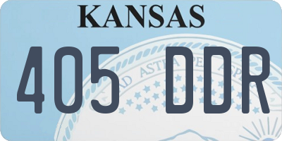 KS license plate 405DDR