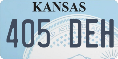 KS license plate 405DEH