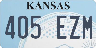 KS license plate 405EZM