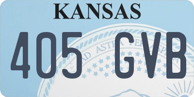 KS license plate 405GVB