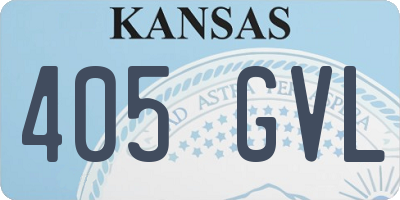 KS license plate 405GVL