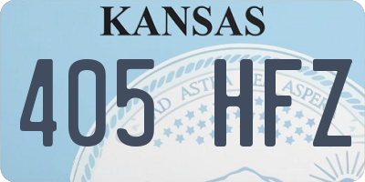 KS license plate 405HFZ