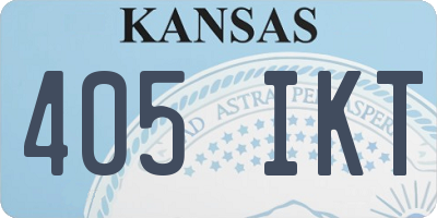 KS license plate 405IKT