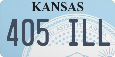KS license plate 405ILL