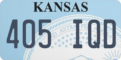 KS license plate 405IQD