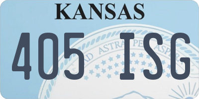 KS license plate 405ISG