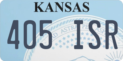 KS license plate 405ISR