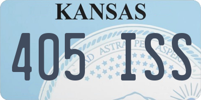 KS license plate 405ISS