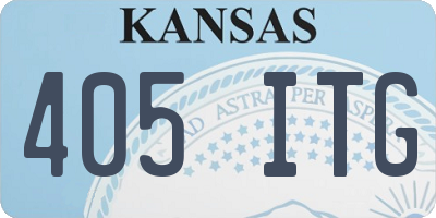 KS license plate 405ITG