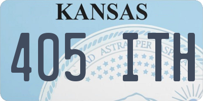 KS license plate 405ITH