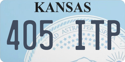KS license plate 405ITP