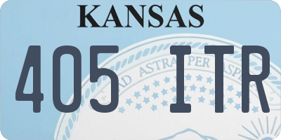 KS license plate 405ITR