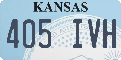 KS license plate 405IVH