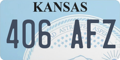 KS license plate 406AFZ