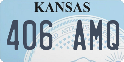 KS license plate 406AMQ